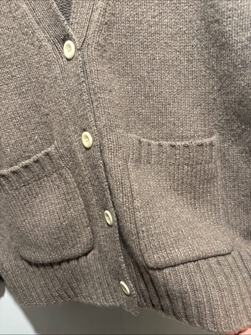 ALEX MILL Emma lambswool blend v neck cardigan sweater size small - Picture 5 of 7